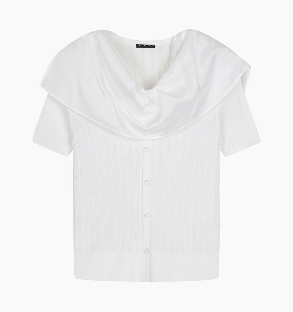 SLEEVELESS SWEATER - null - Creamy White | Sisley K image number 1
